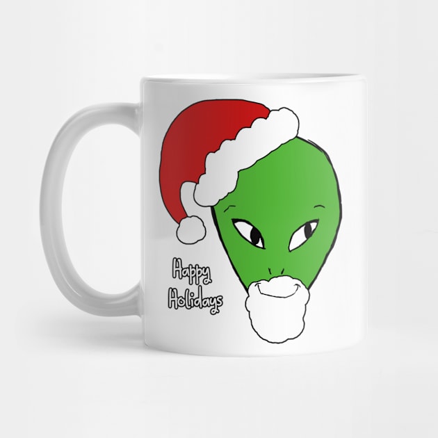 Donut the Alien - Santa by magnetrose